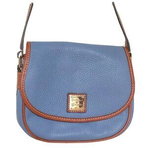 Dooney &Bourke Pebble Grain Hallie Slate Blue Shoulder Strap